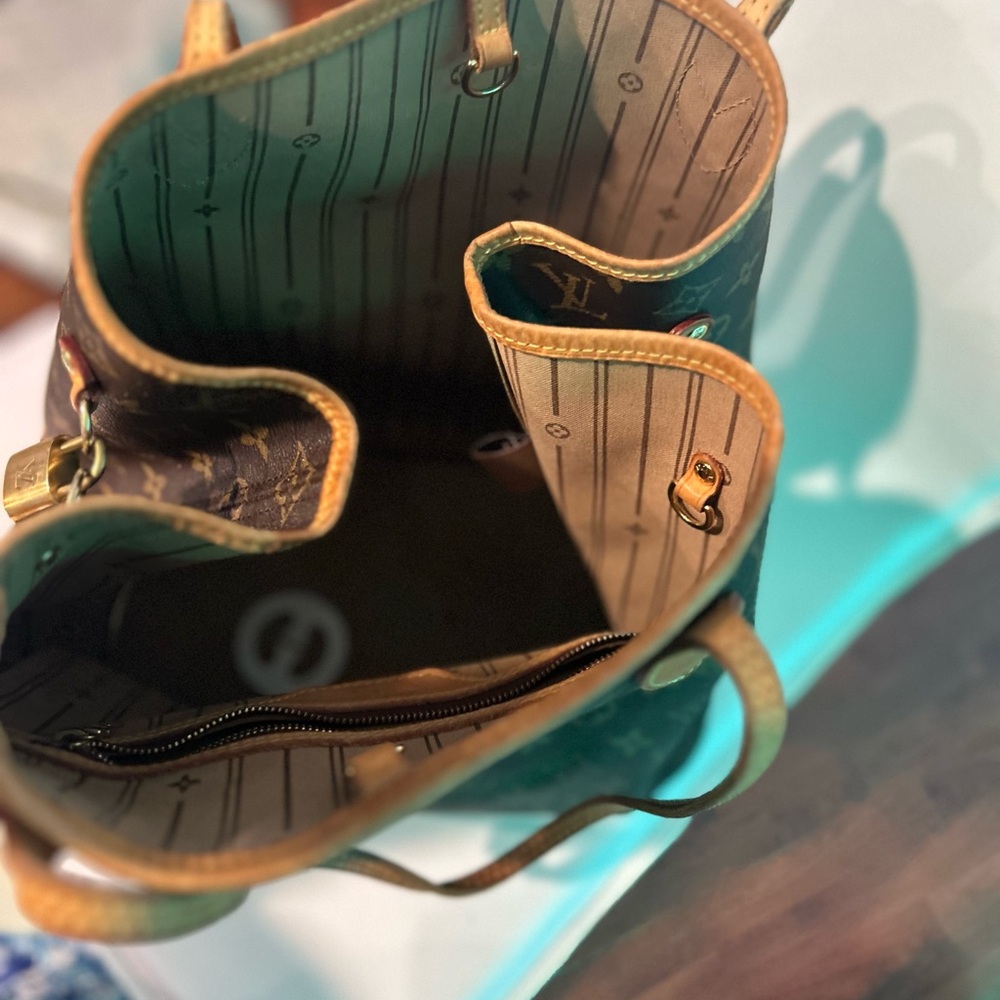 Louis Vuitton Brown and Tan Shoulder Bag